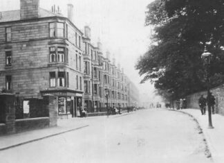 Wellshot Rd at Trainard Ave, Tollcross – 1908